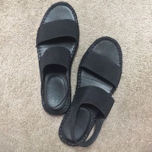 Stretchy soft espadrille sandals